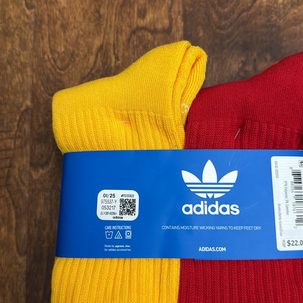 Adidas Originals Crew Multi Sport Socks 6 Pack Size L - Picture 9 of 17